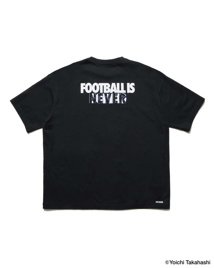 KOJIRO HYUGA ON THE FRONT BAGGY TEE,BLACK, medium image number 1