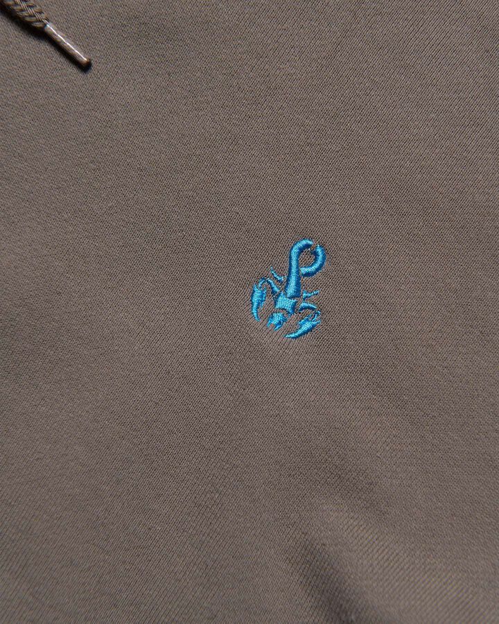 SCORPION WIDE SWEAT HOODIE,GRAY, medium image number 2