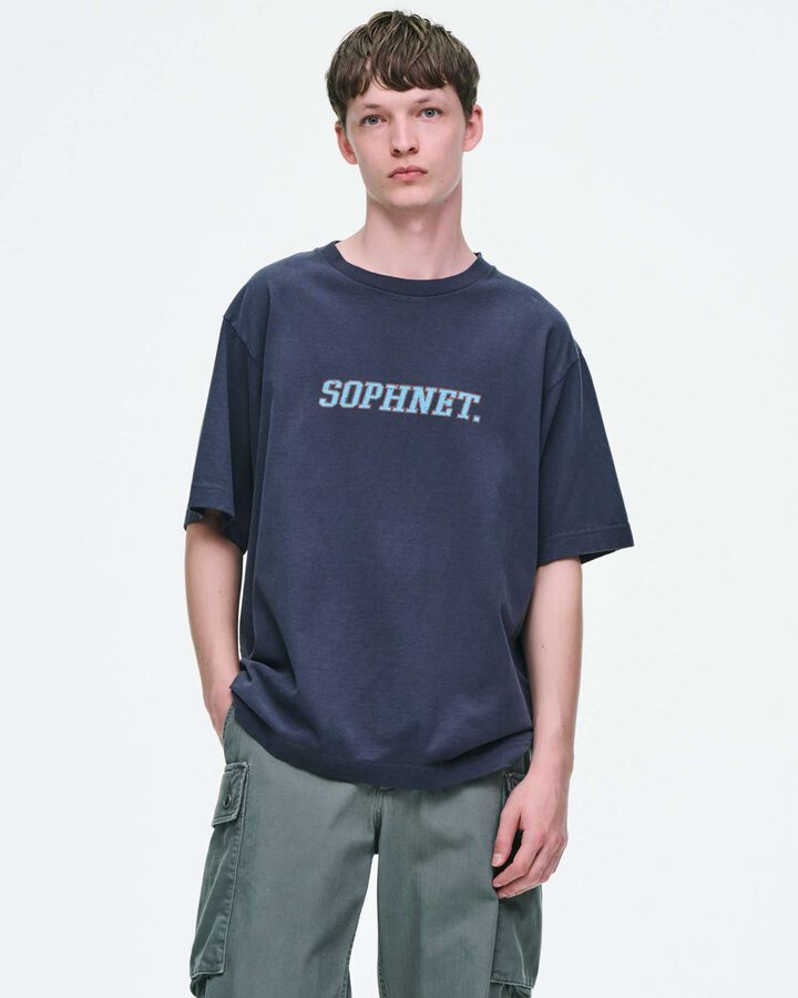 VINTAGE LOGO WIDE TEE,CHARCOAL GRAY, medium image number 3