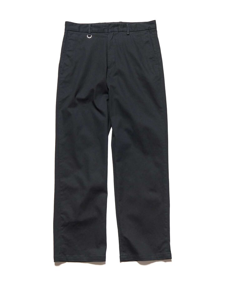 STRETCH TWILL CLASSIC SLACKS,BLACK, medium