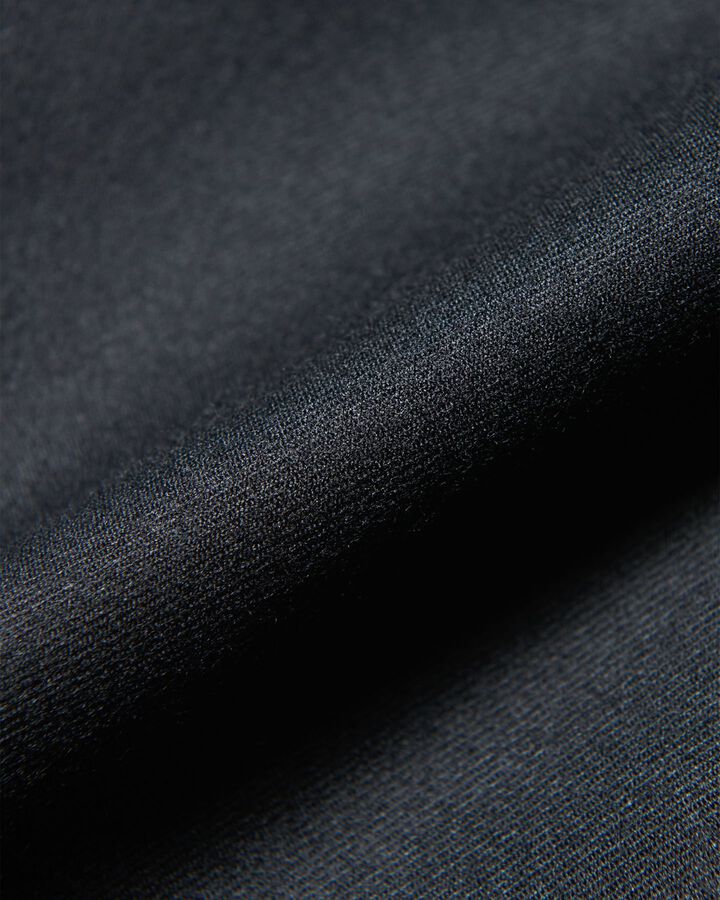 STRETCH WOOL SIDE POCKET TAPERED PANTS,BLACK, medium image number 4