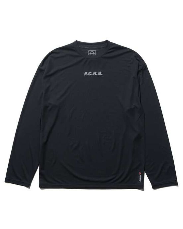 POLARTEC POWER DRY L/S TRAINING TOP,BLACK, medium