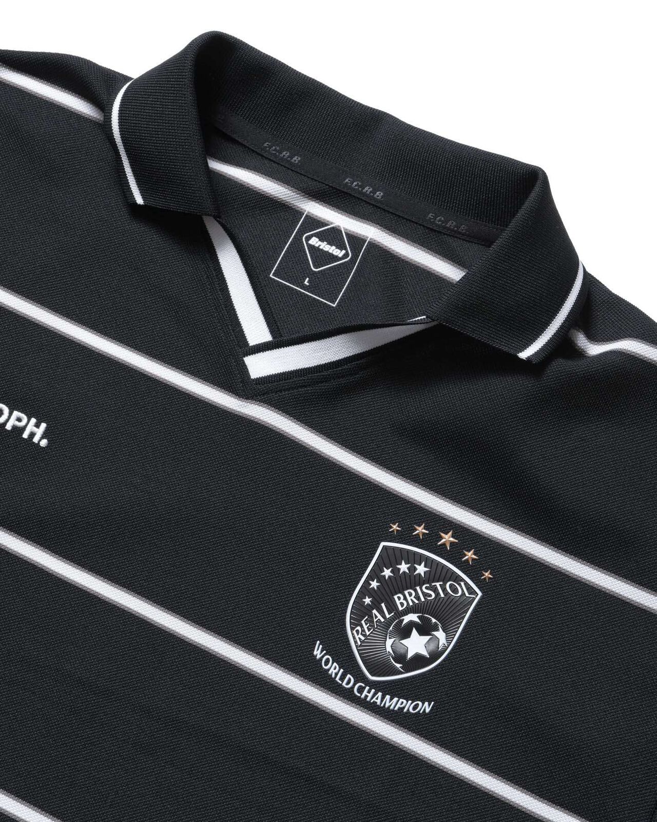 CHAMPIONS BORDER S/S GAME SHIRT,BLACK, large image number 2