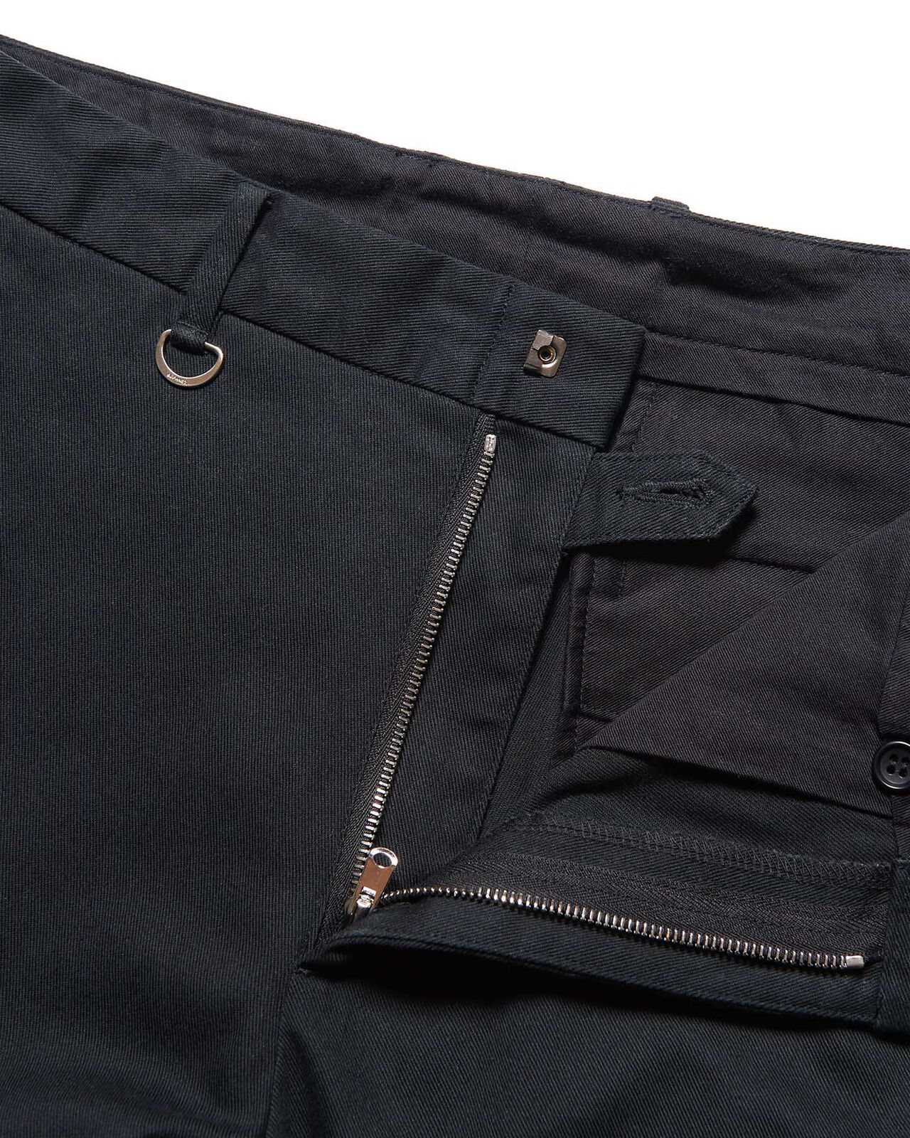 STRETCH TWILL CLASSIC SLACKS,BLACK, large image number 3