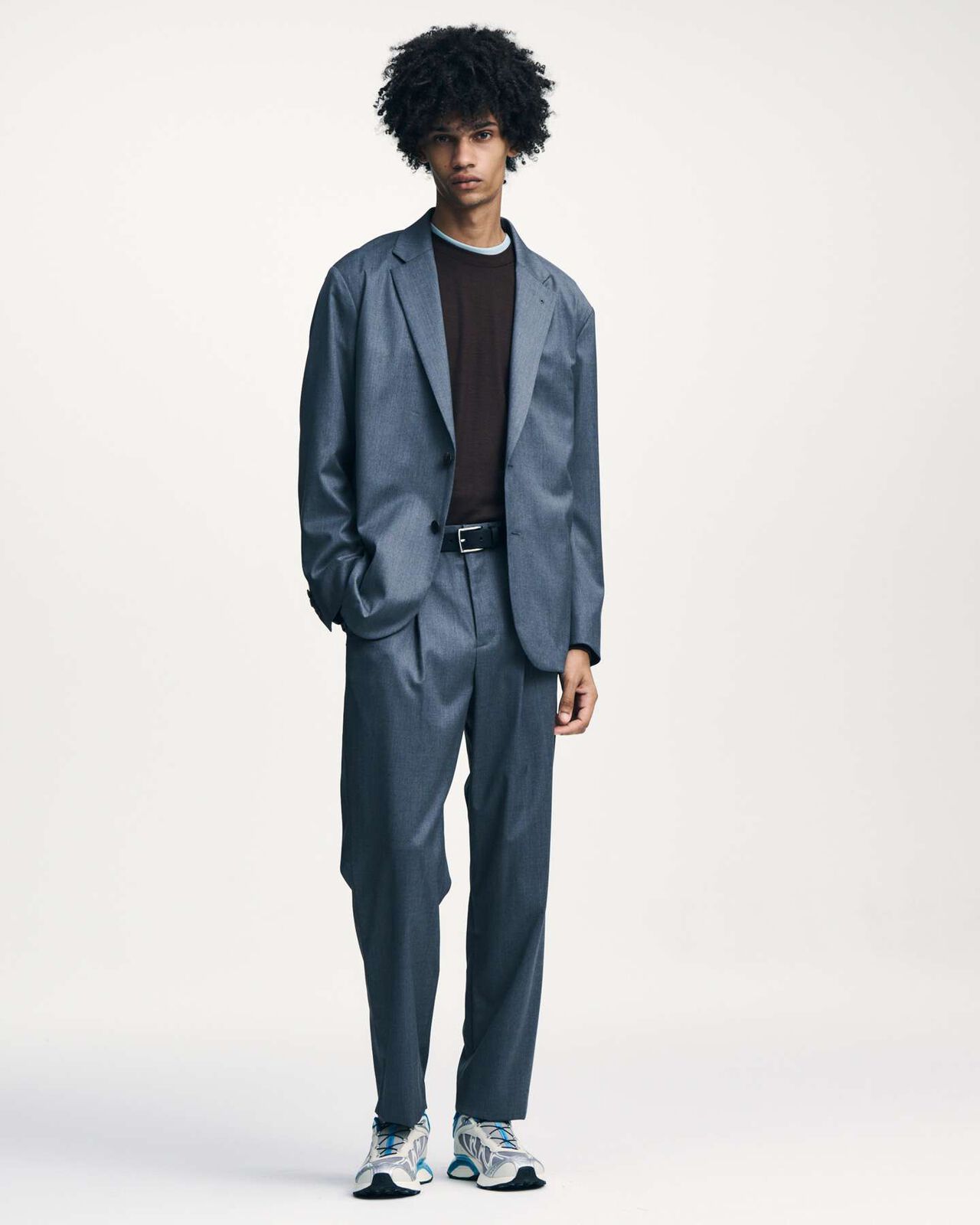 LORO PIANA 2BUTTON JACKET,GRAY, large image number 9