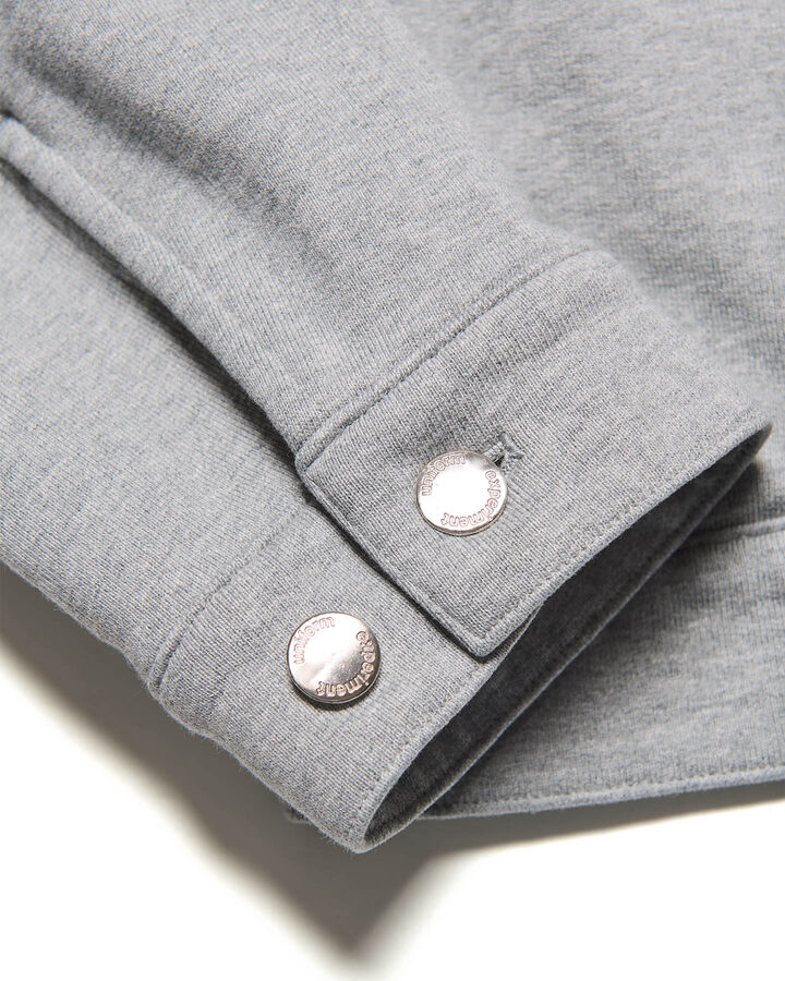 SWEAT TRUCKER JACKET,GRAY, medium image number 5