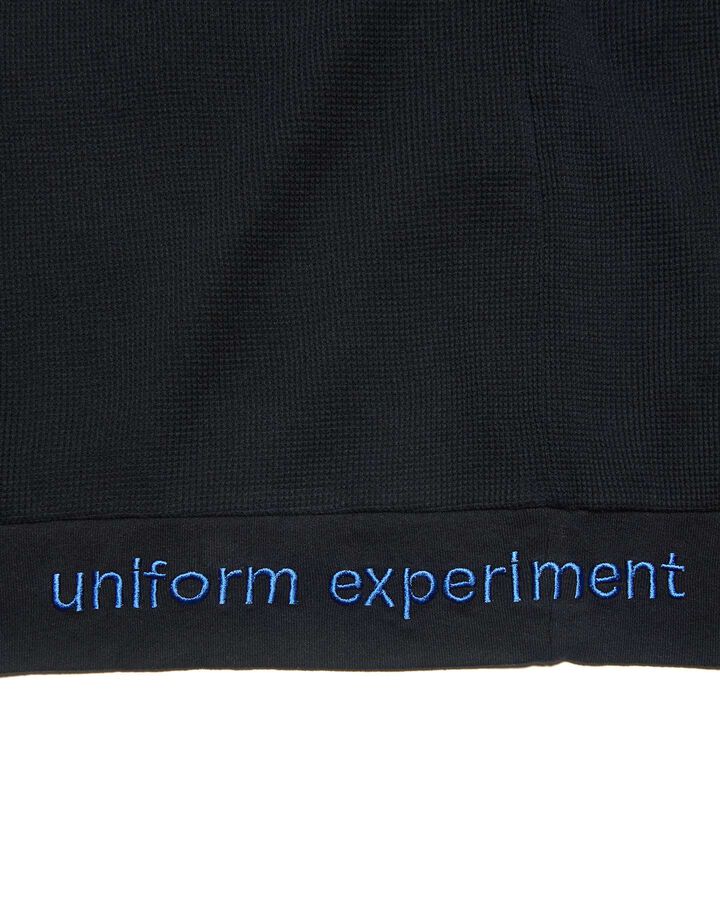 WAFFLE TURTLENECK TOP,BLACK, medium image number 2