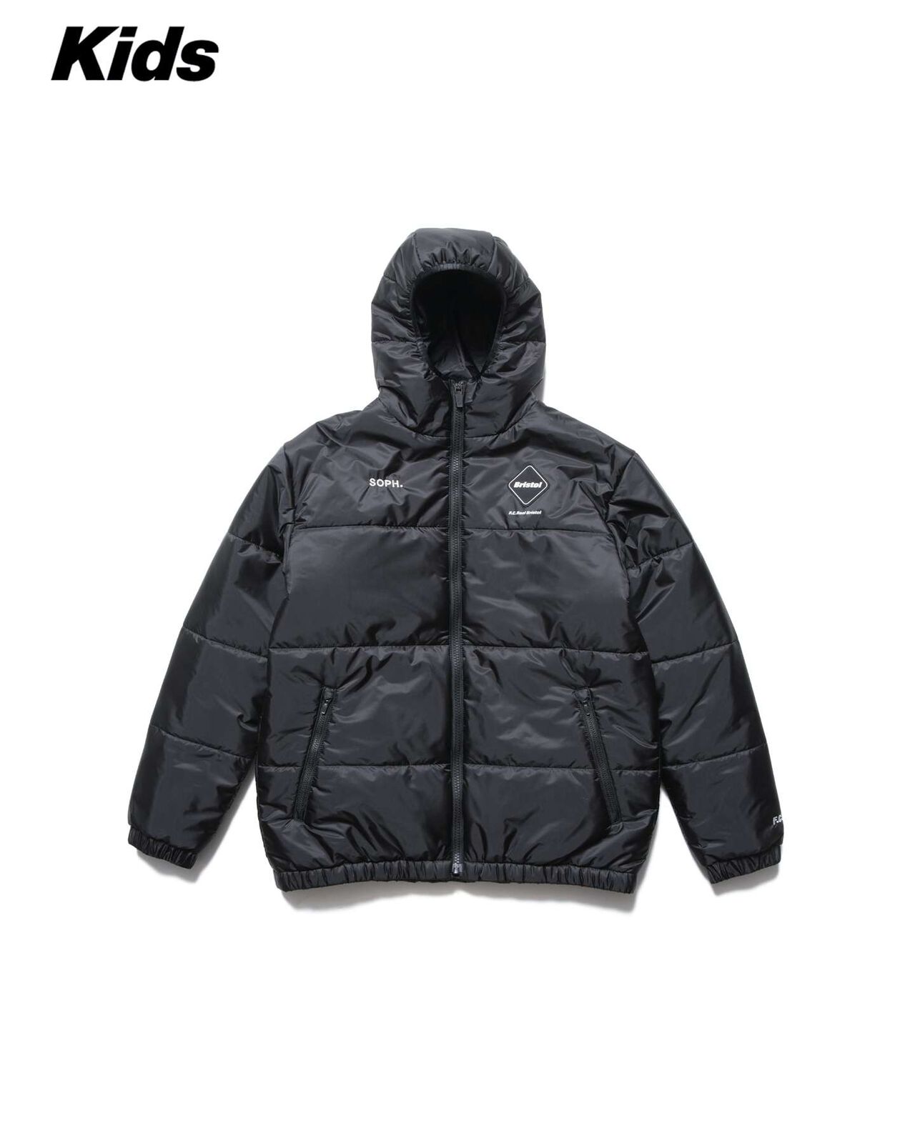 BASIC PADDED HOODED JACKET,BLACK, large image number 0