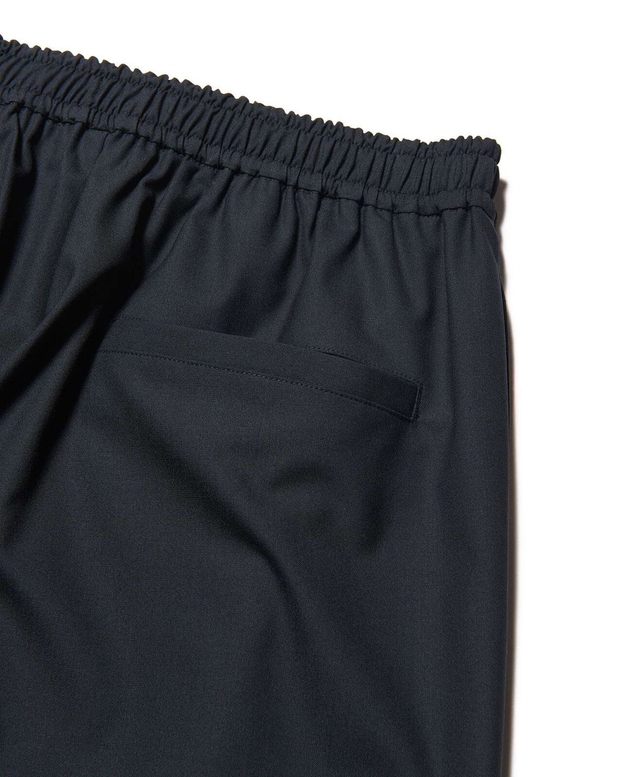 STRETCH WOOL SIDE POCKET JOGGER PANTS,BLACK, large image number 4