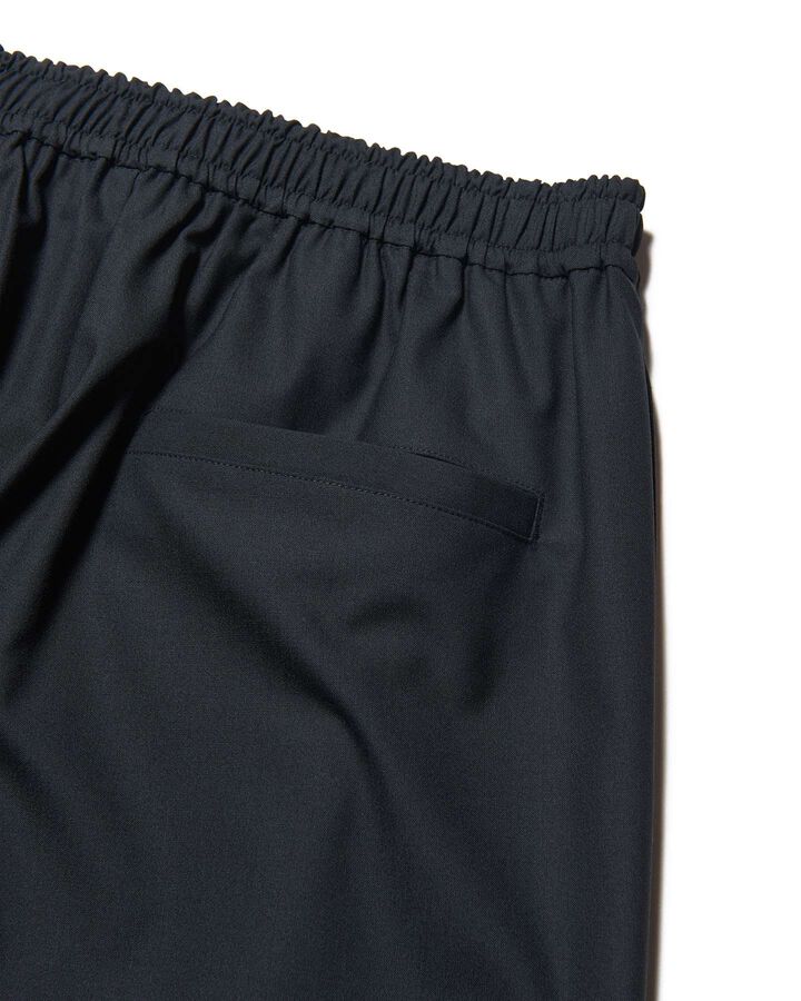 STRETCH WOOL SIDE POCKET JOGGER PANTS,BLACK, medium image number 4