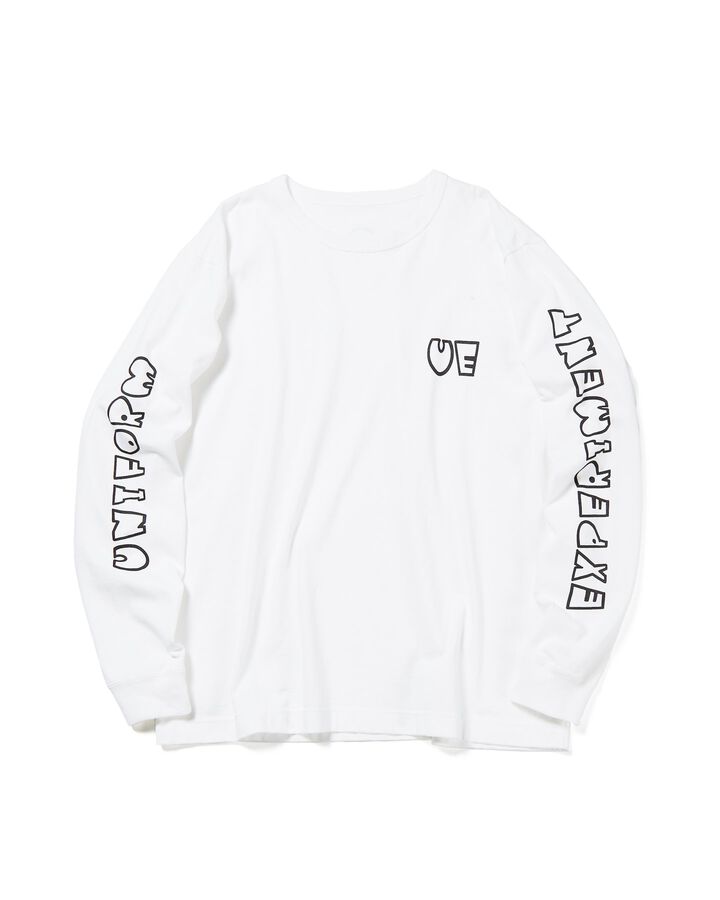 AUTHENTIC L/S WIDE TEE,WHITE, medium