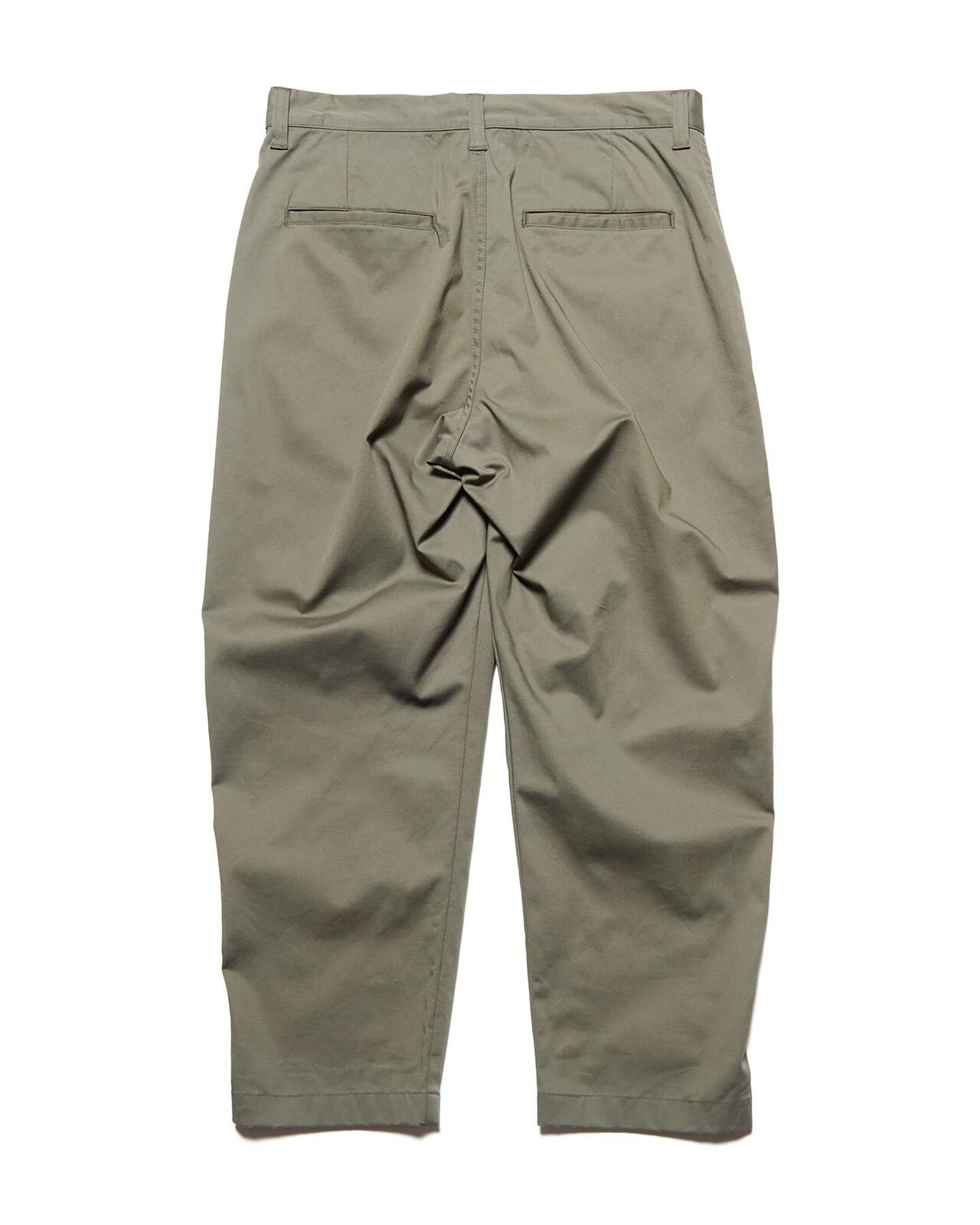 STRETCH TWILL WIDE CROPPED PANTS,KHAKI, large image number 1