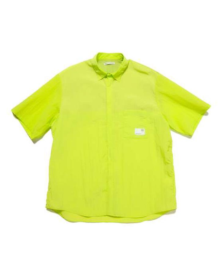 CRYSTAL NYLON VENTILATION SHIRT,YELLOW, medium image number 0