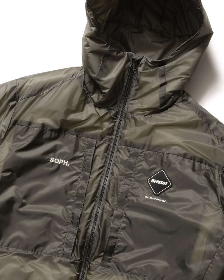 INSULATION HOODED JACKET,GREIGE, medium image number 2