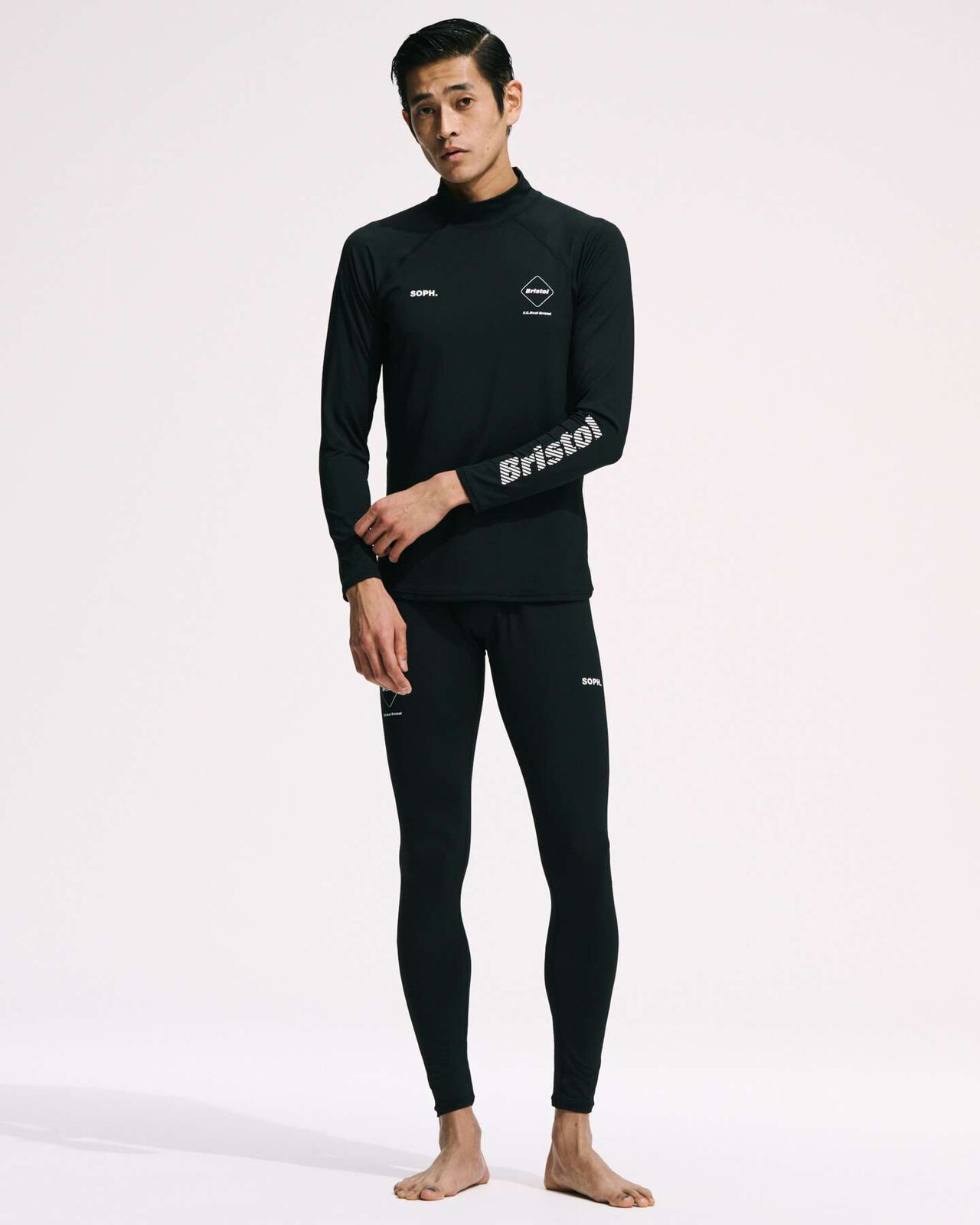 UNDERLAYER MOCKNECK TOP,BLACK, large image number 5
