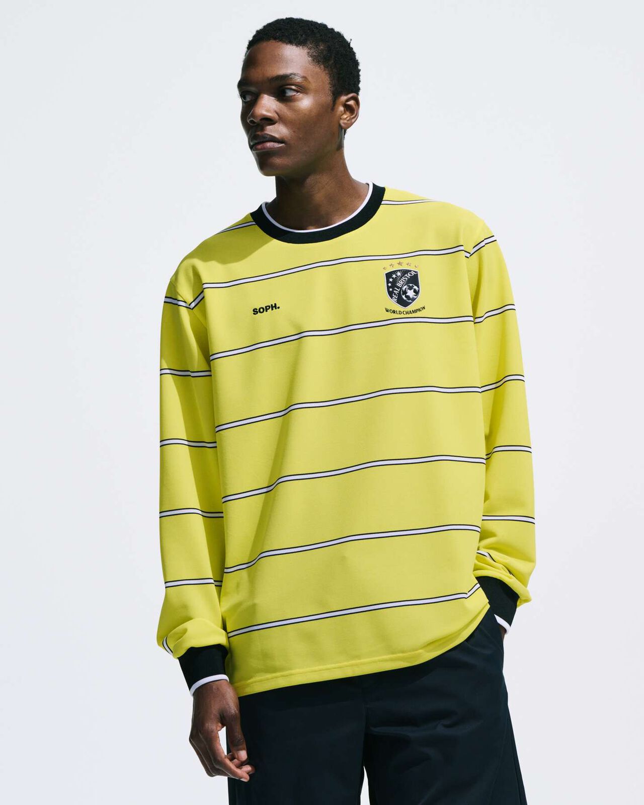 CHAMPIONS BORDER L/S GAME SHIRT,YELLOW, large image number 3