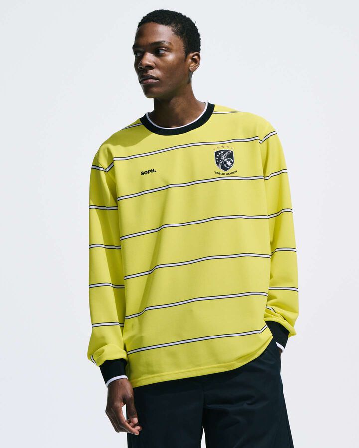 CHAMPIONS BORDER L/S GAME SHIRT,YELLOW, medium image number 3