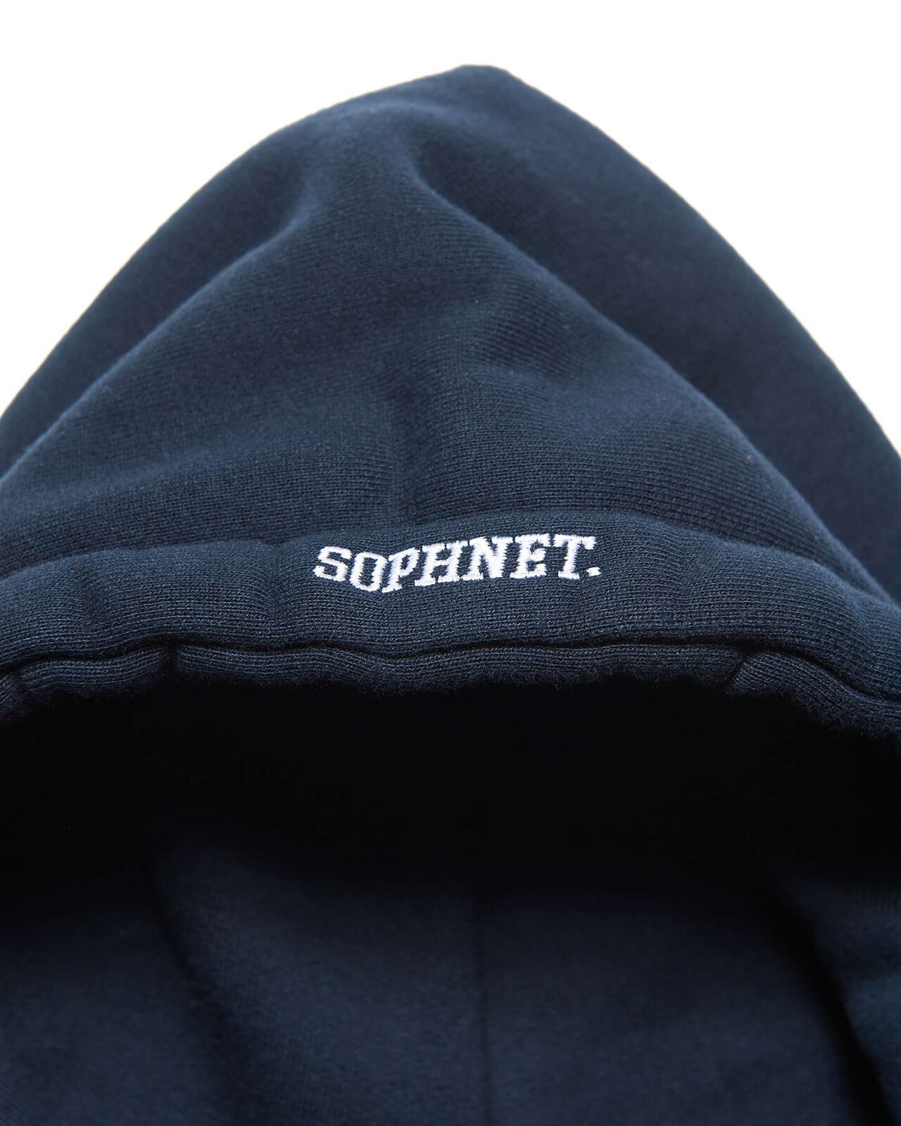 FABRIC CORD SWEAT HOODIE,NAVY, large image number 2
