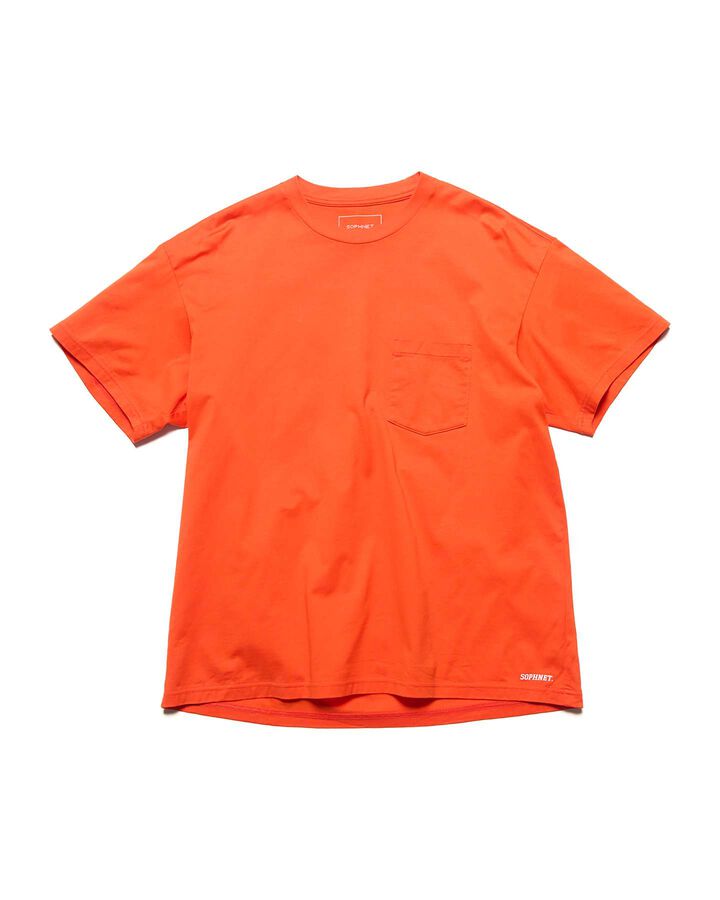 LUSTER COTTON ESSENTIAL S/S TEE,ORANGE, medium