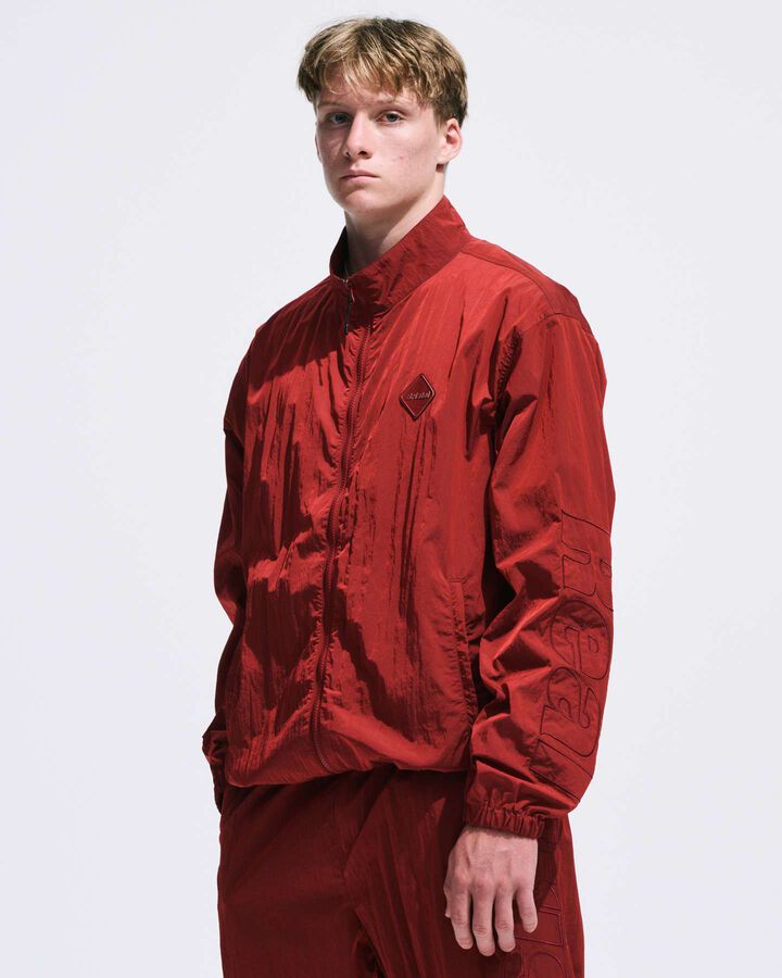 BIG LOGO NYLON STAND COLLAR BLOUSON,BLUE, medium image number 7