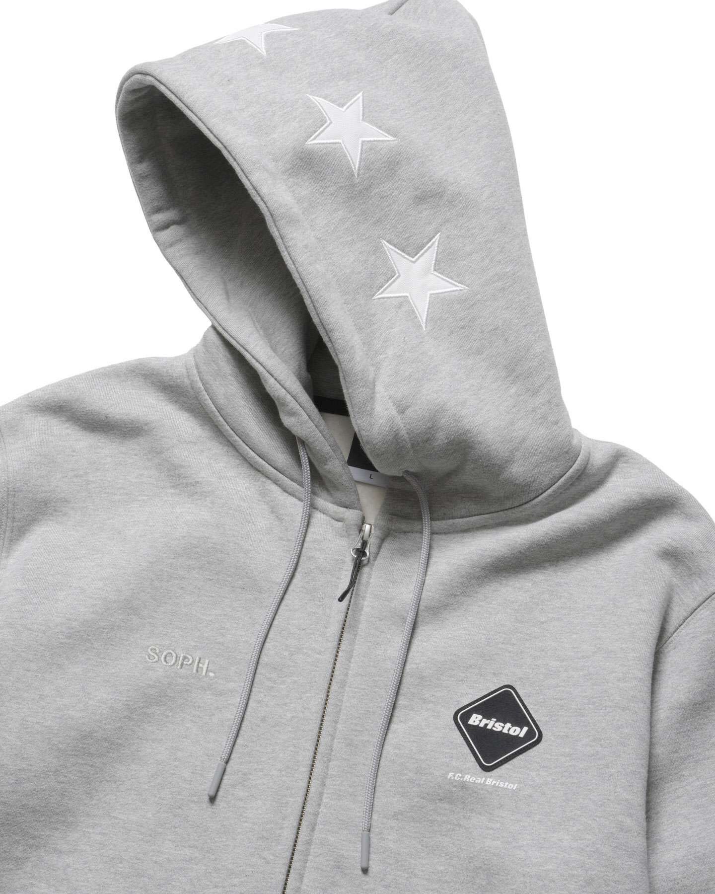 STAR LOGO ZIP UP SWEAT HOODIE