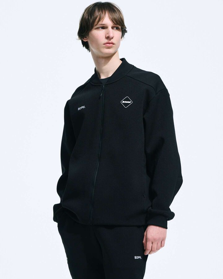 QUARTER KNIT BLOUSON,BLACK, medium image number 5