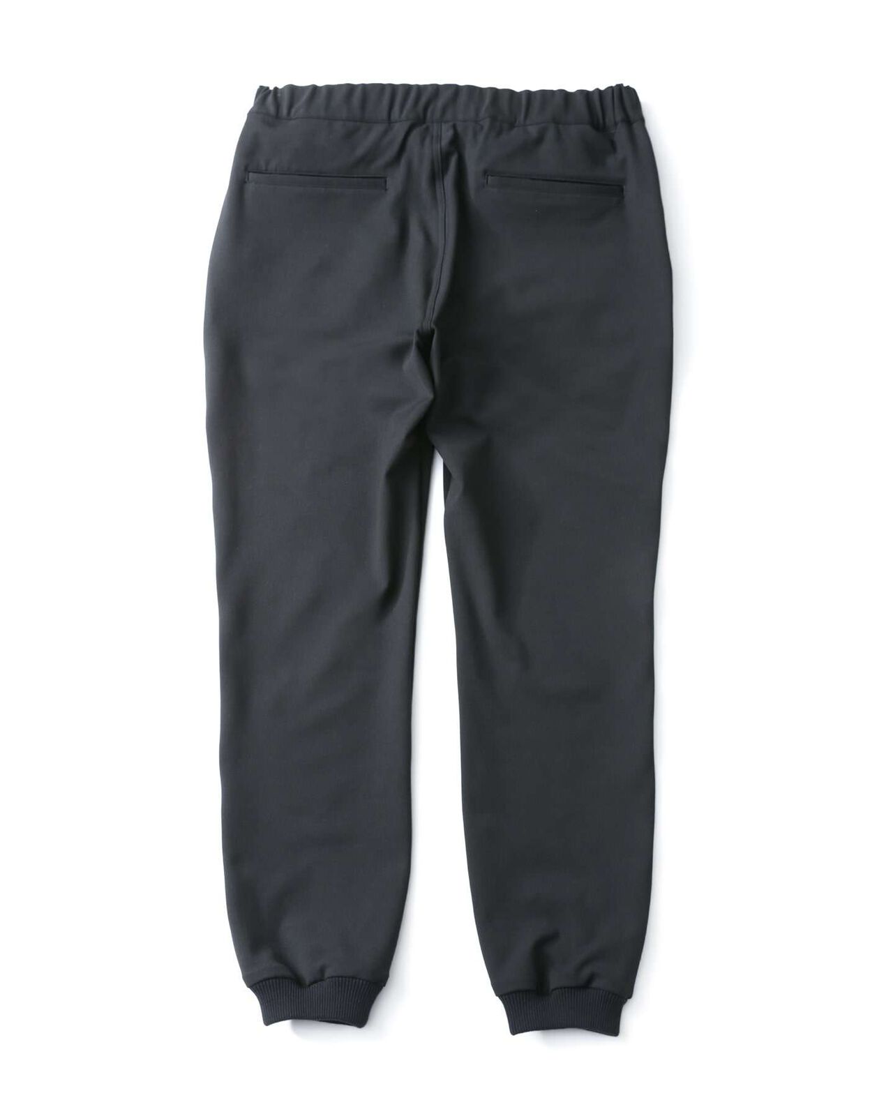 MONALUCE SLIM FIT RIBBED PANTS,BLACK, large image number 1