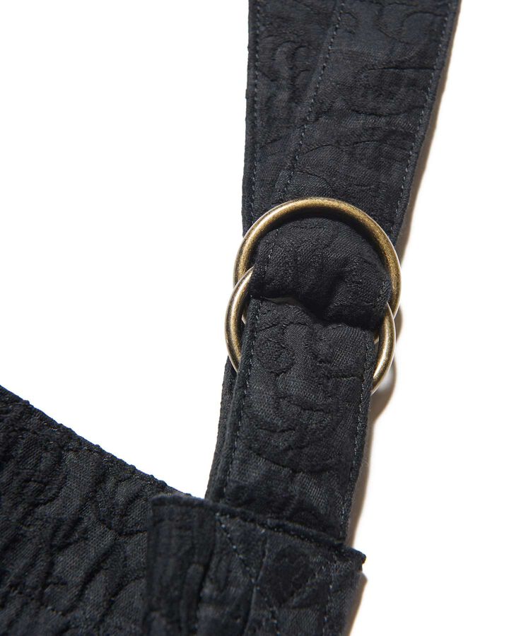 JACQUARD SHOULDER BAG,BLACK, medium image number 3