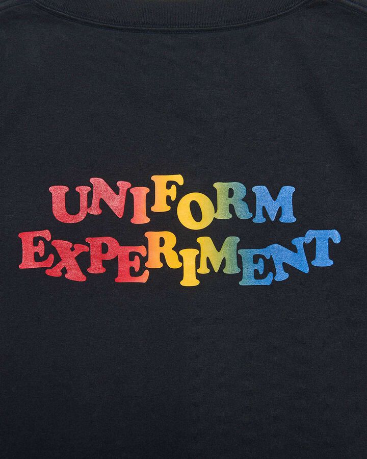 GRADATION LOGO L/S TEE,BLACK, medium image number 4