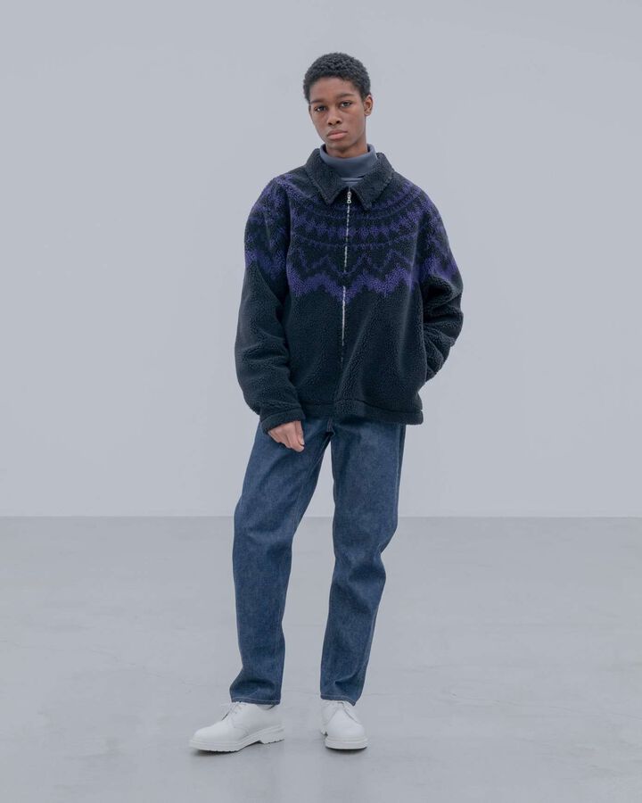 SHERPA BLOUSON,LIGHT GRAY, medium image number 8