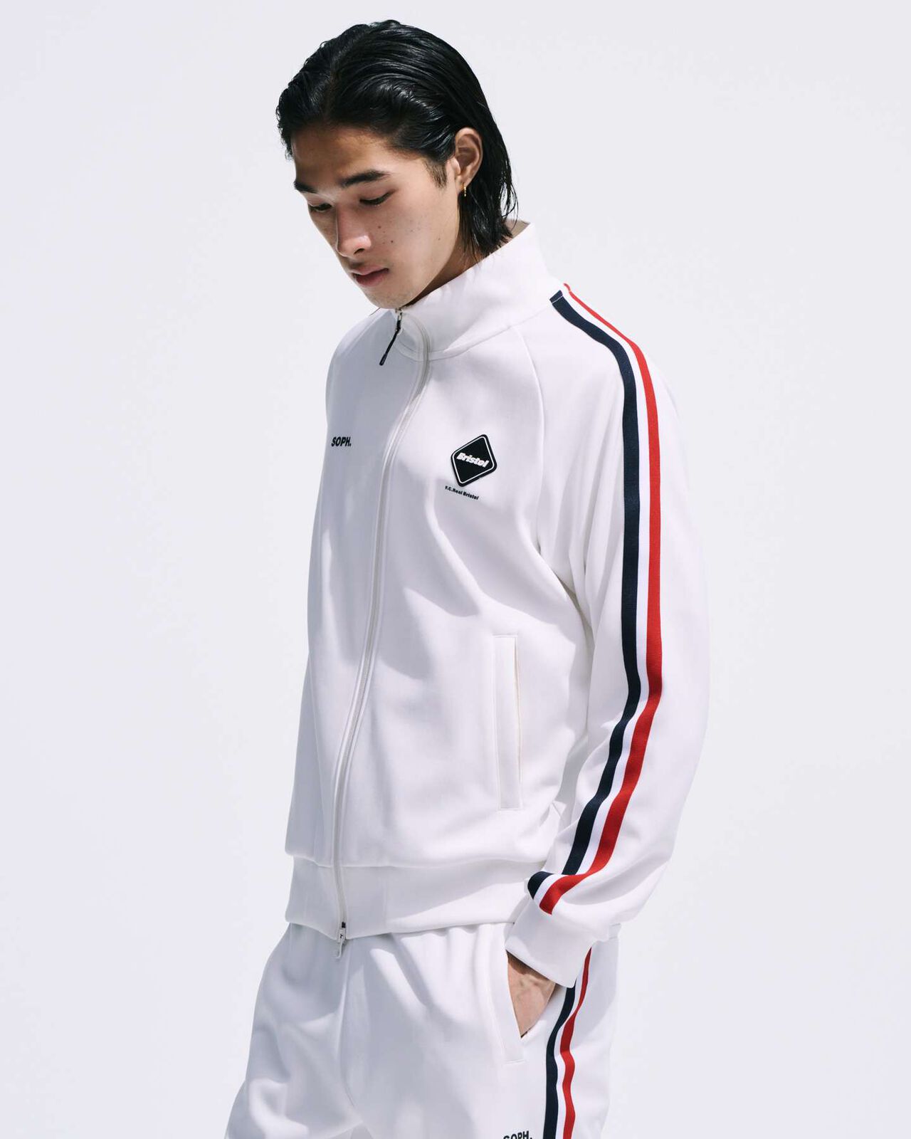 TRAINING TRACK JACKET,NAVY, large image number 4