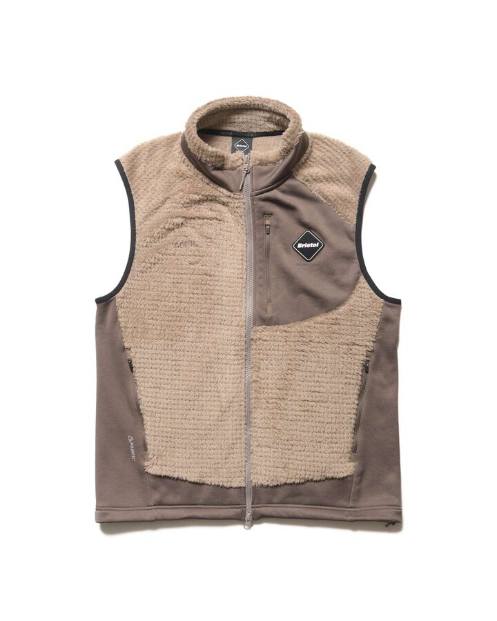 HYBRID FLEECE VEST,BEIGE, medium