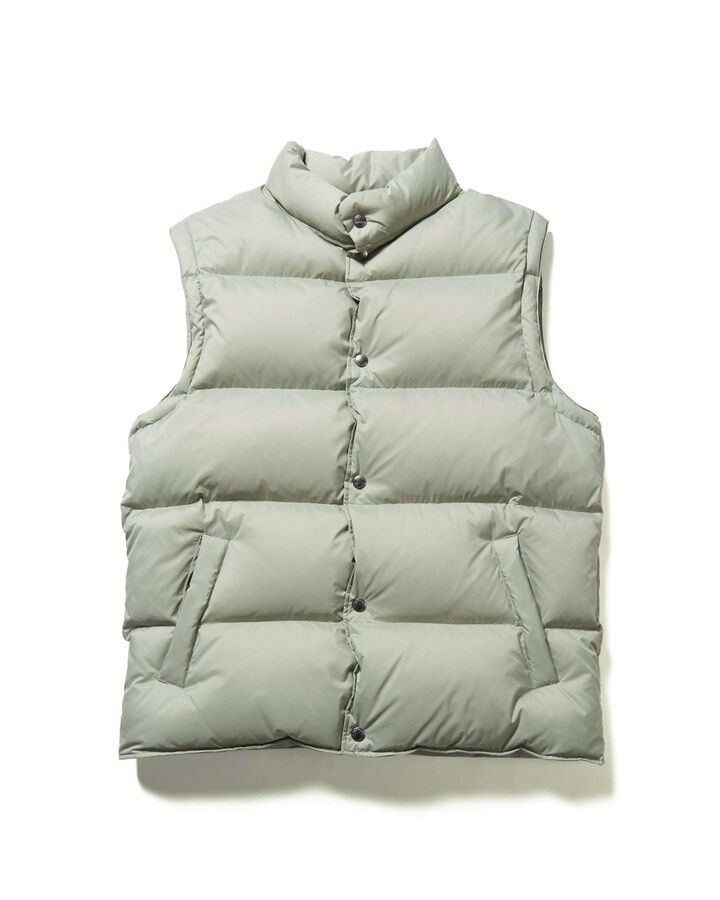SHADOW RIP STOP DOWN VEST,LIGHT GRAY, medium