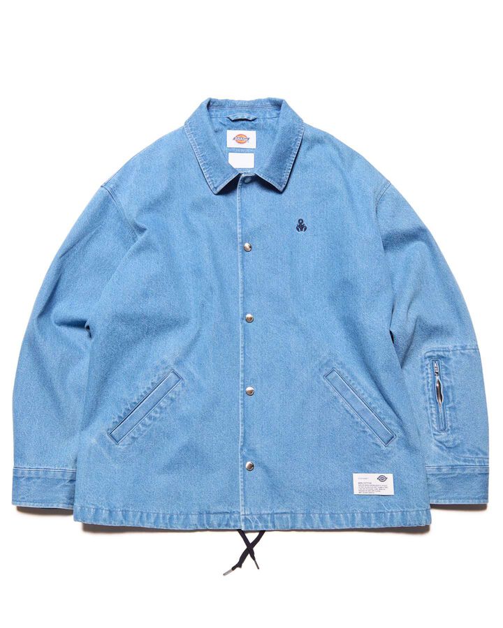 DICKIES OVERSIZED COACH JACKET,LIGHT INDIGO, medium