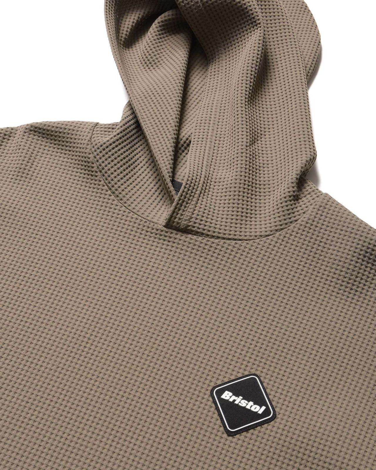 TECH WAFFLE LOUNGE HOODIE,GREIGE, large image number 2