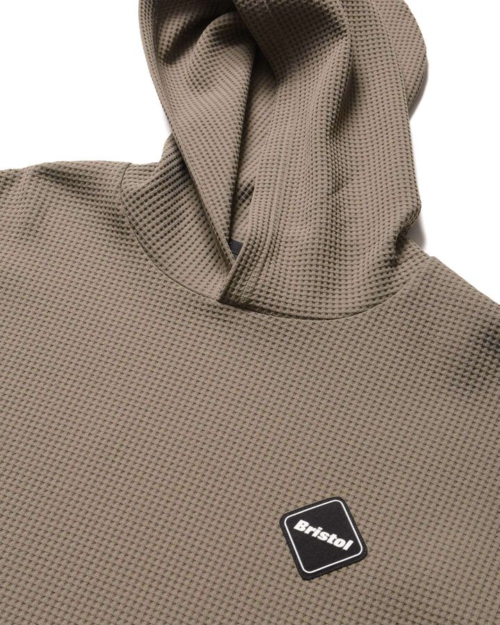 TECH WAFFLE LOUNGE HOODIE,GREIGE, medium image number 2