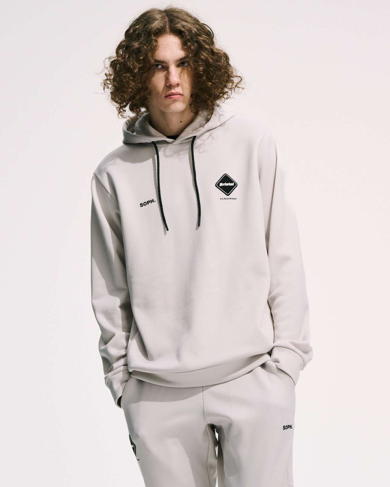 STRETCH FLEECE HOODIE,BLACK, large image number 5
