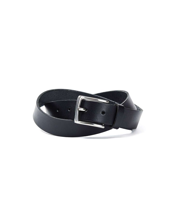 STANDARD LEATHER BELT,BLACK, medium
