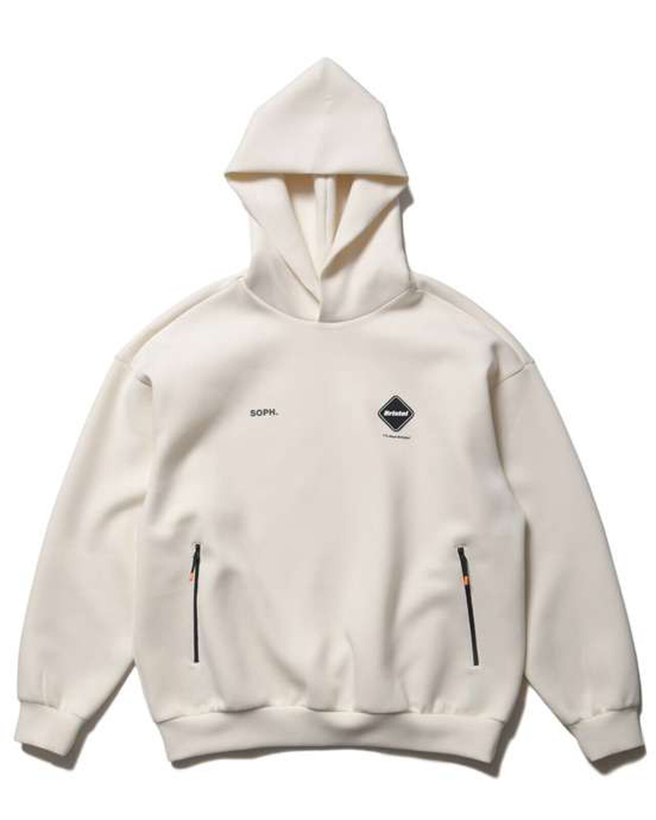 TECH SWEAT TEAM BAGGY HOODIE,OFF WHITE, large image number 0