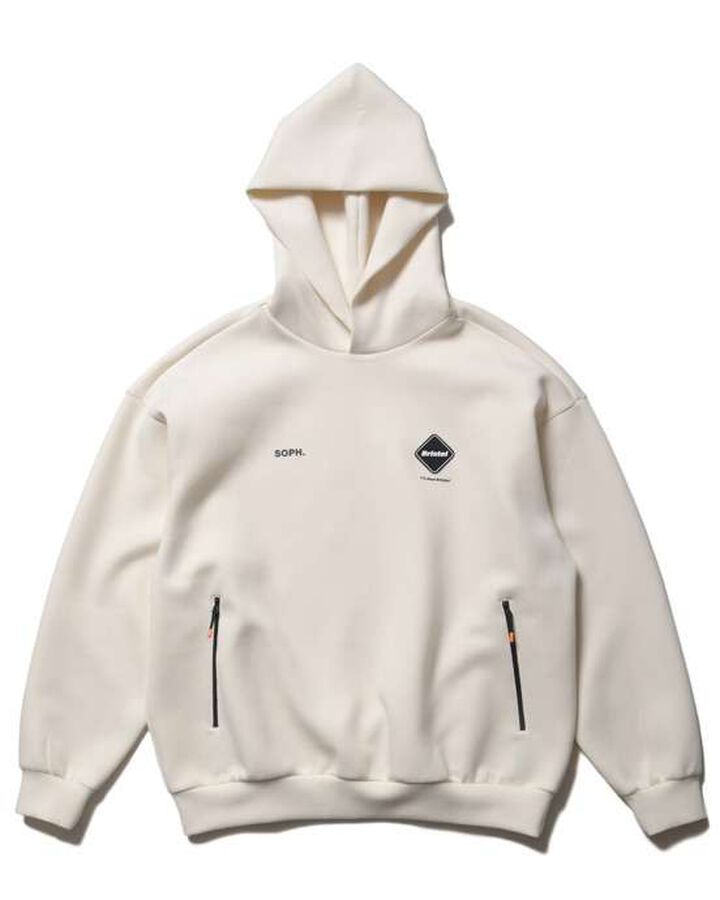 TECH SWEAT TEAM BAGGY HOODIE,OFF WHITE, medium