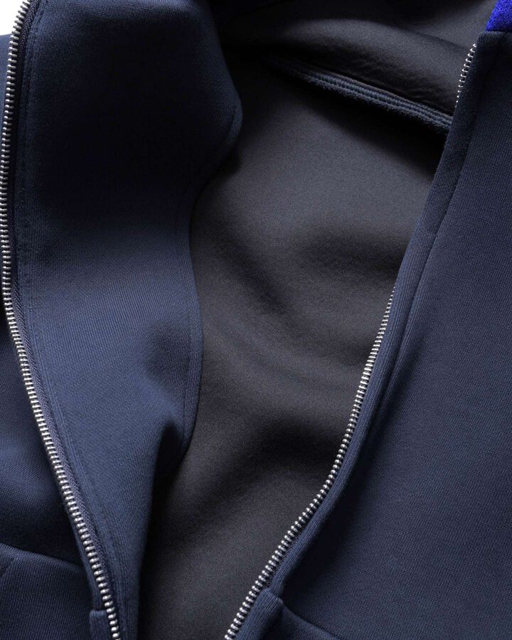 CHAMPIONS BONDING SWEAT ZIP-UP HOODIE,NAVY, medium image number 5