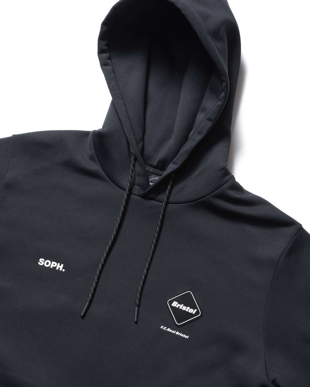 STRETCH FLEECE HOODIE,BLACK, large image number 2