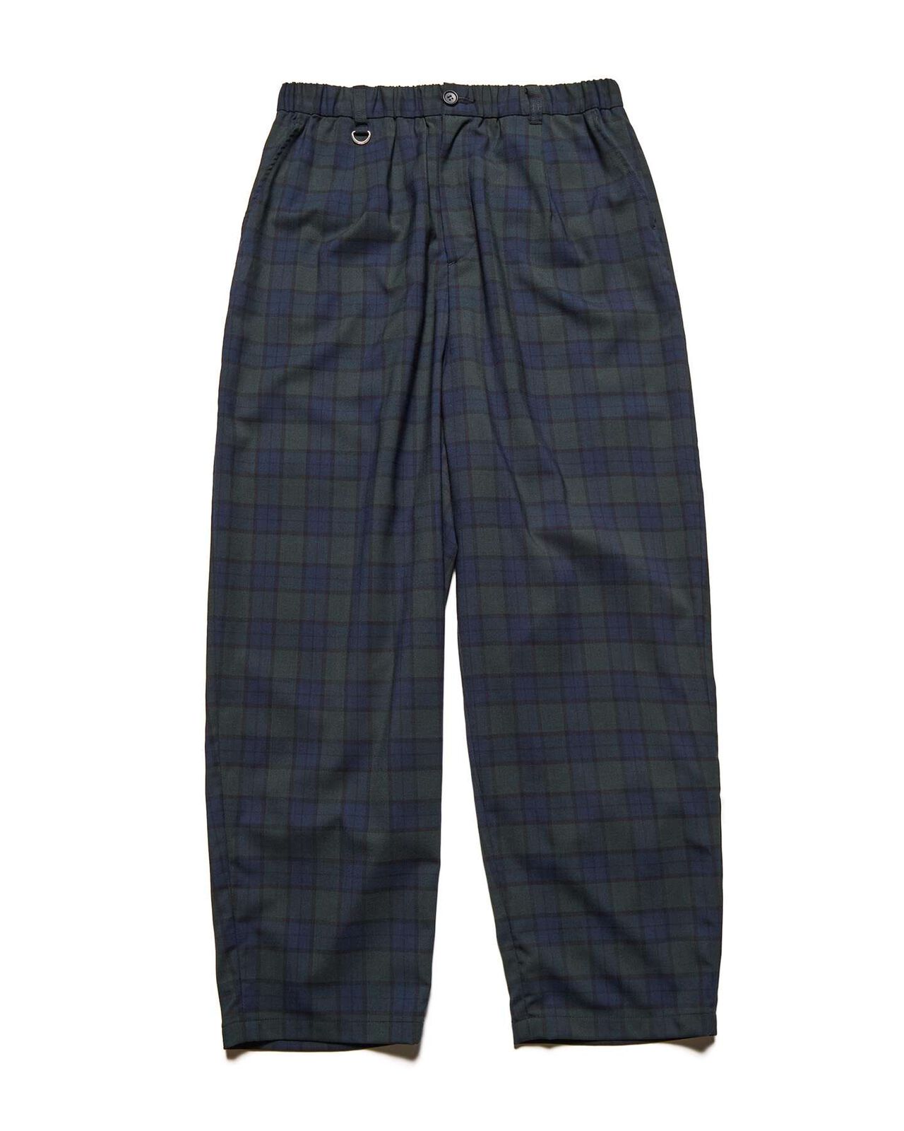 TROPICAL CHECK TAPERED BOLD PANTS,A, large image number 0