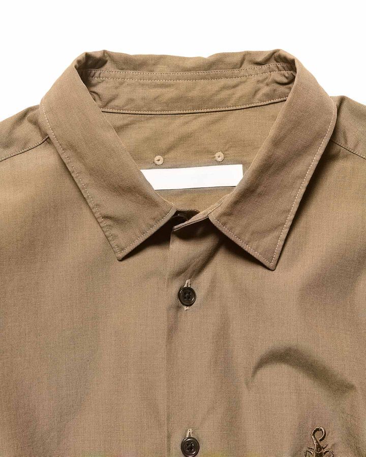 CHAMBRAY REGULAR-FIT SHIRT,BROWN, medium image number 2