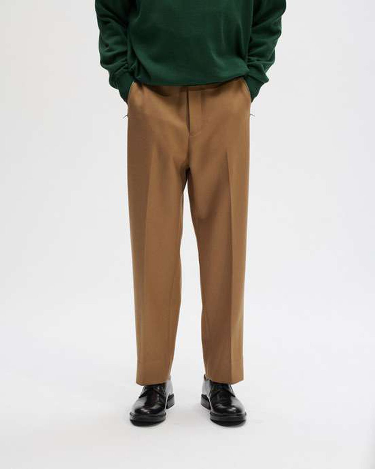 ZIP POCKET SLACKS,BEIGE, large image number 5