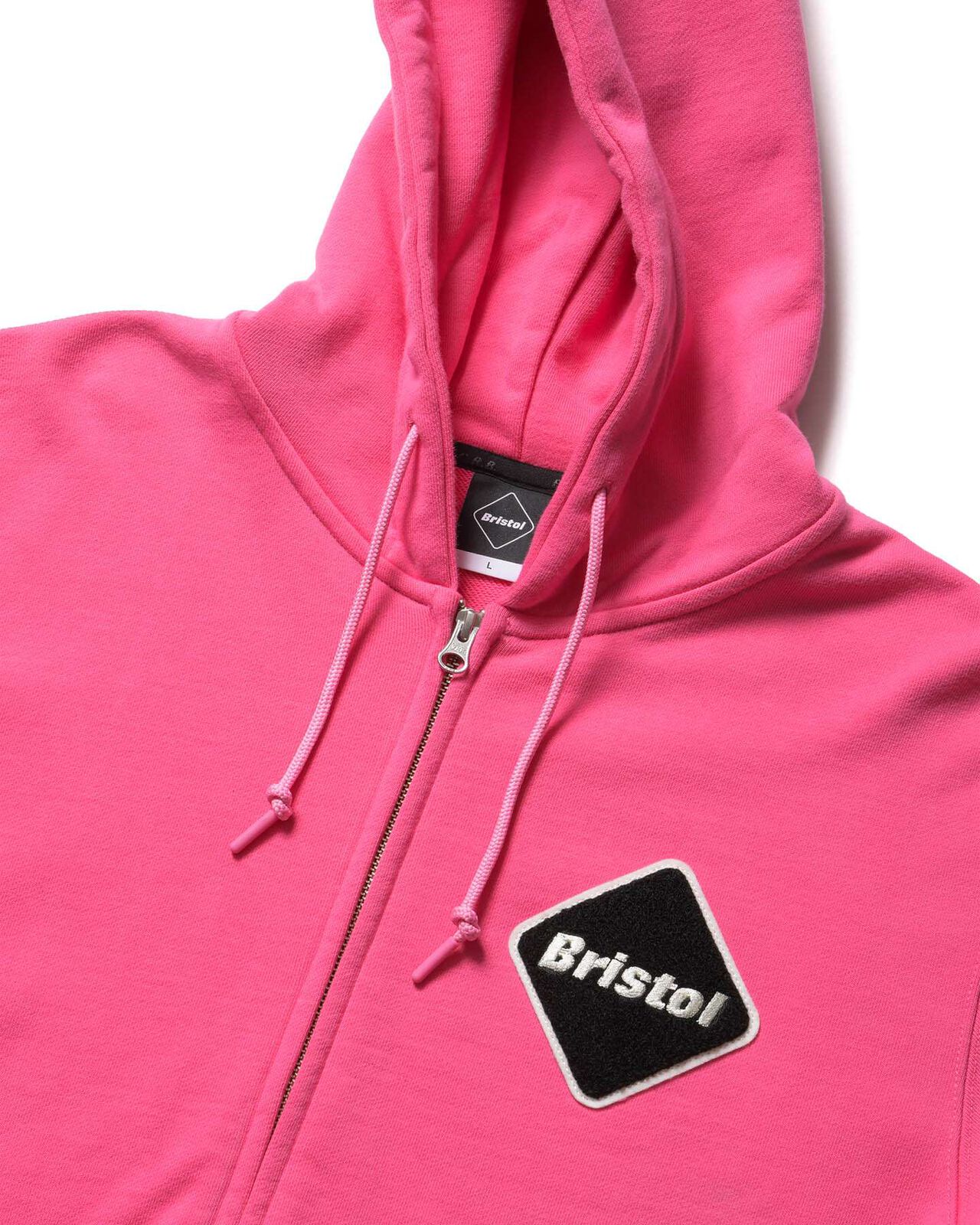 SLEEVE LOGO ZIP-UP SWEAT HOODIE,PINK, large image number 2