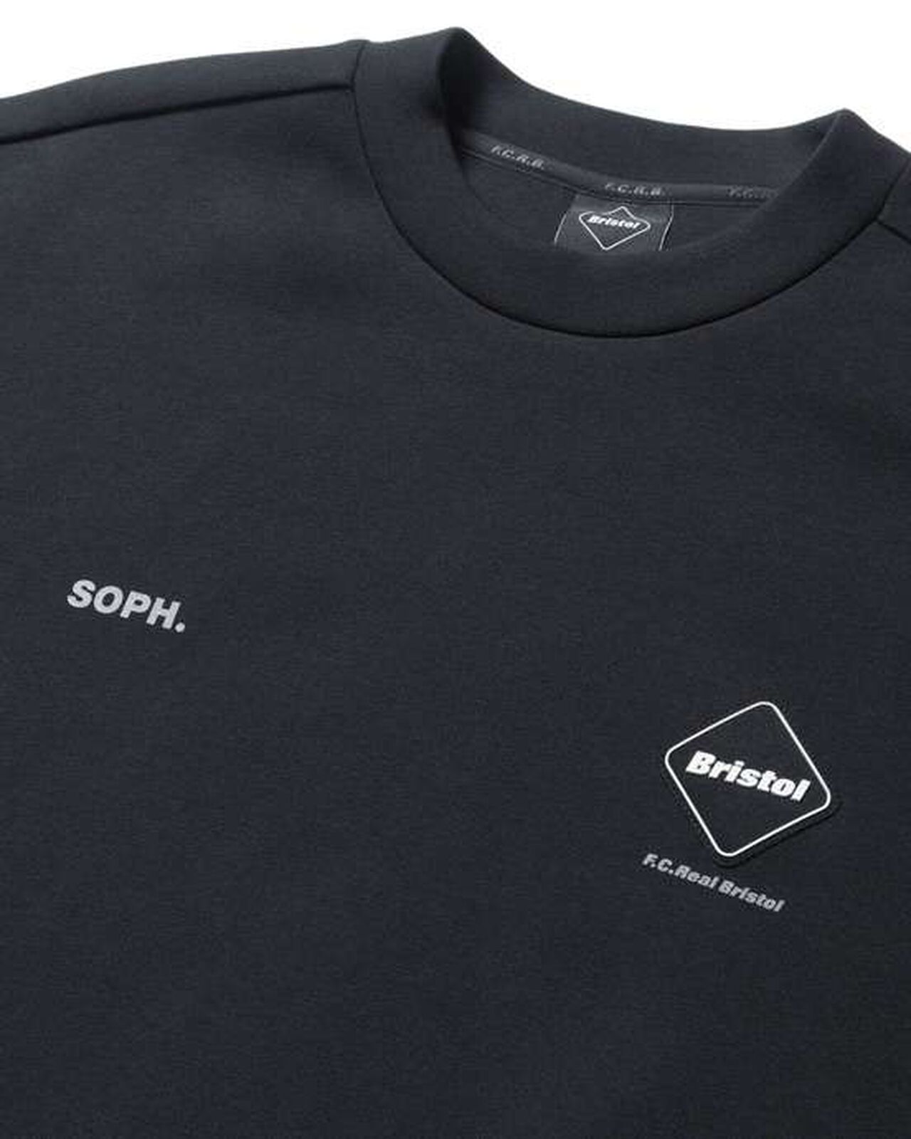 TECH SWEAT TEAM CREWNECK BAGGY TOP,BLACK, large image number 2