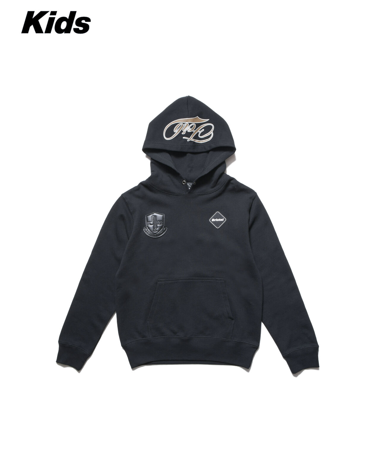 LETTERD SWEAT HOODIE,BLACK, large image number 0