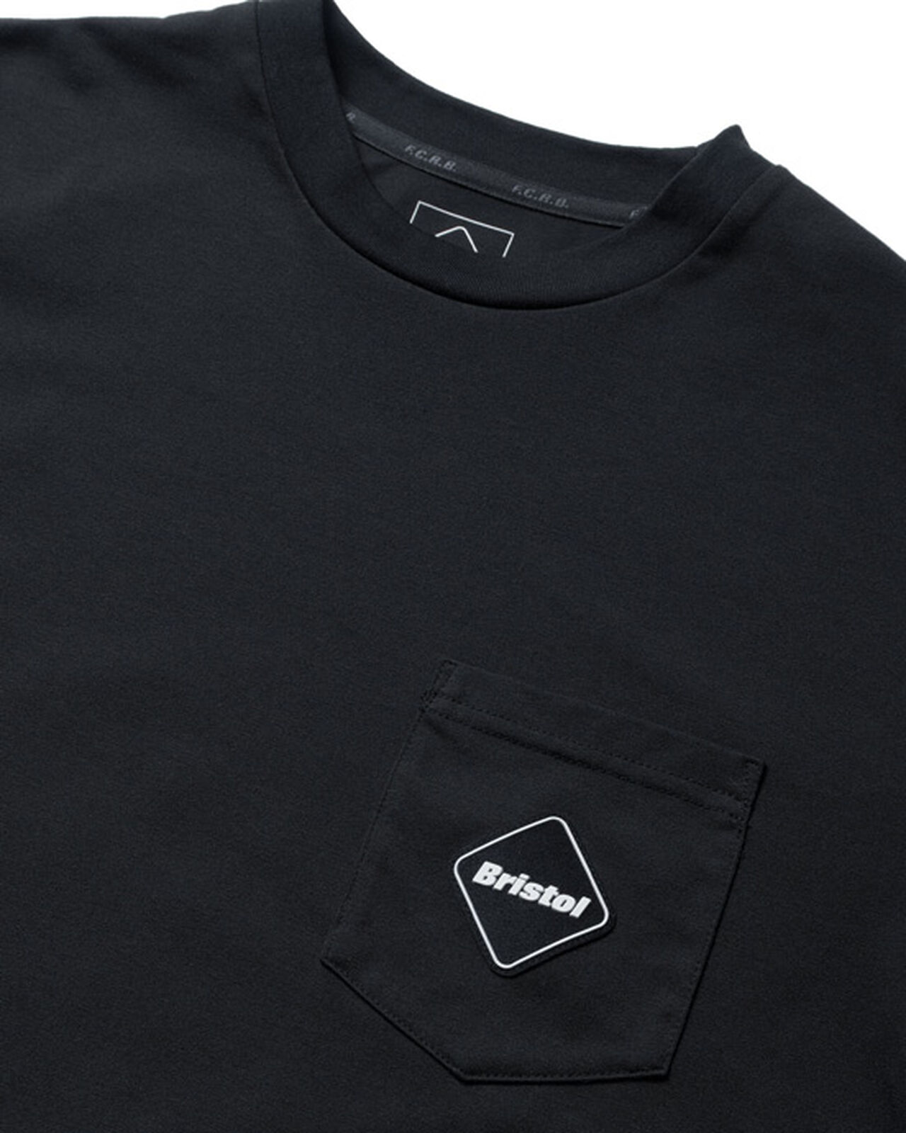 BLURRED LOGO L/S TEAM POCKET TEE,BLACK, large image number 2