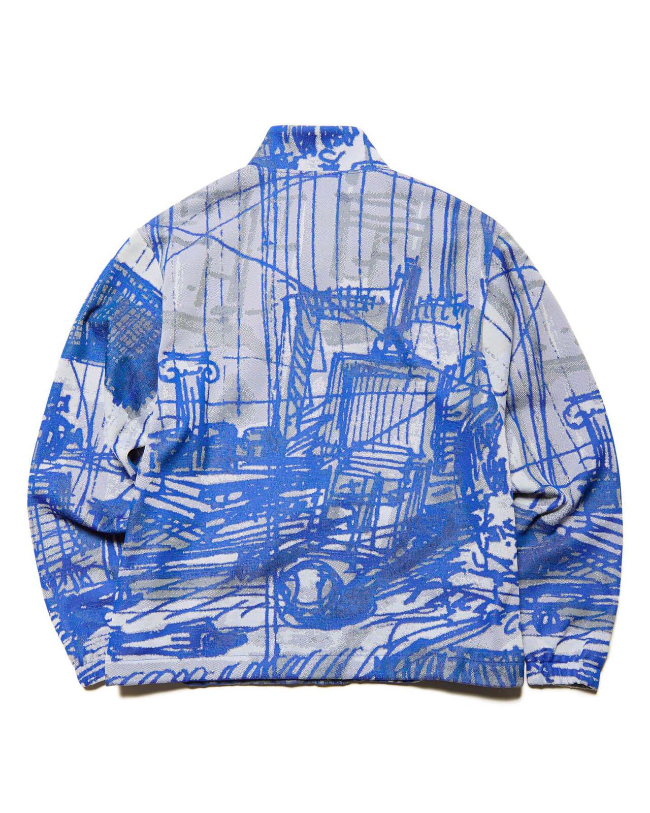 MICHAEL CHERNO: JERSEY BLOUSON,BLUE, large image number 1